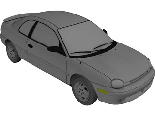 Plymouth Neon Coupe (1997) 3D Model