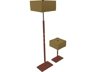 Standing Lamps 3D Model