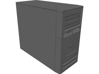Compaq Desktop Computer 3D Model