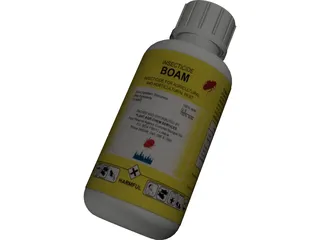 Boam Bottle (with Lid and Label) 3D Model