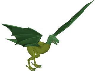 Griffin-Dragon Cross Creature 3D Model