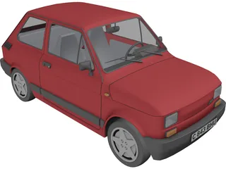 Fiat 126p 3D Model