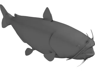 Blue Catfish 3D Model