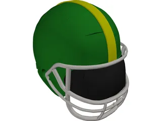 Football Helmet 3D Model