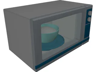 Microwave Oven 3D Model