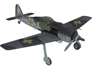 Focke-Wulf Fw 190 A 3D Model