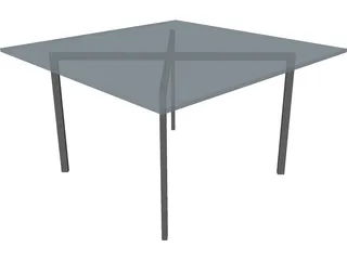 Mies van der Rohe-Barcelona Table 3D Model