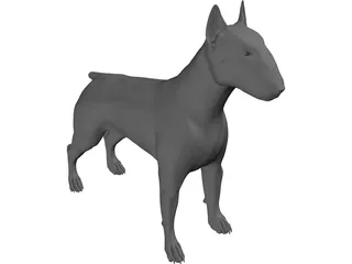 Dog Bull Terrier 3D Model