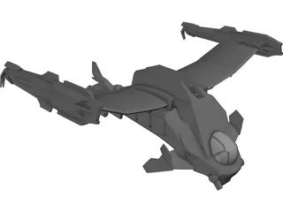 Final Fantasy Deep Eyes Dropship 3D Model