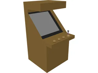 Generic Arcade Cabinet 3D Model