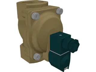 Solenoid Operated Valve 3D Model