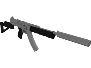 Thompson SMG Modified 3D Model