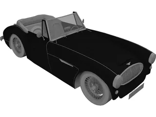 Austin Healey 3000 Mk III 3D Model