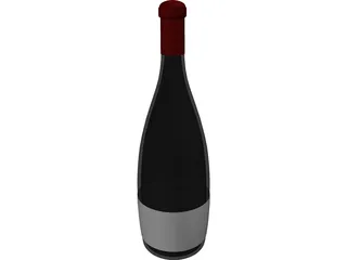 Wine Bottle 3D Model