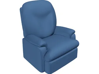 Leather Recliner 3D Model