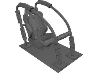 Racing Sim Seat 3D Model