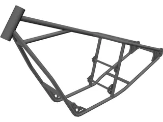 Honda CB750 Motorcycle Frame 3D Model