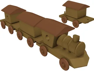 Toy Train 3D Model