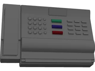 Fax Machine 3D Model