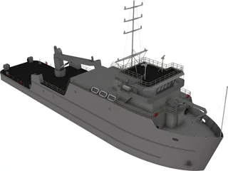 YTT Torpedo Recovery Ship 3D Model