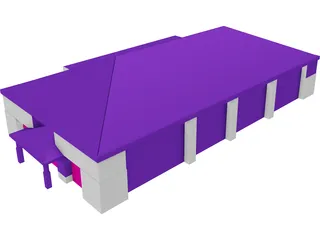 Retail Building 3D Model