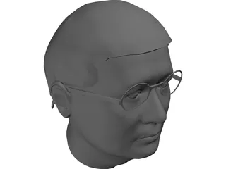 Head Kim Jung Il 3D Model