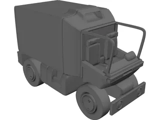 Toon Van 3D Model