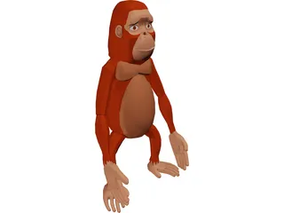 Funny Ape 3D Model