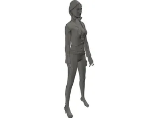 Pirate Woman 3D Model