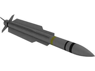 RIM-66 SM-2 Missile 3D Model