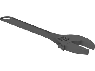 Steel Cast Wrench 3D Model