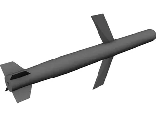 Generic Cruise Missile 3D Model