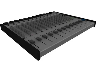 Audio Mixer 3D Model