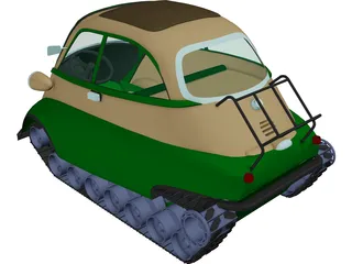 Armored Isetta 3D Model