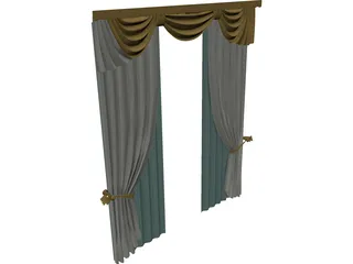 Curtains 3D Model