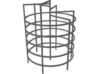 Circular Monkey Bars 3D Model