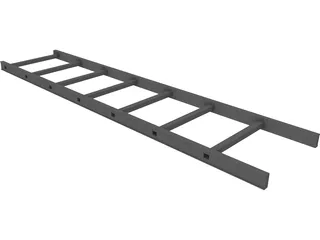 Aluminium Ladder 3D Model