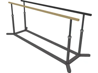 Parallel Bars 3D Model