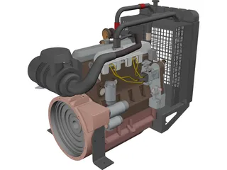 Diesel Generator 3D Model