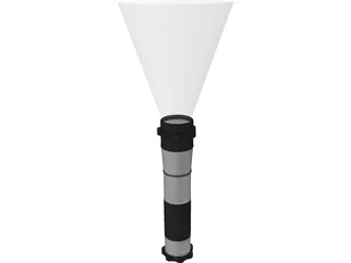 Tactical Flash Light 3D Model