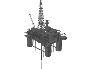 Oil Platform 3D Model