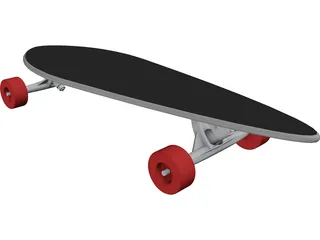 Longboard 3D Model