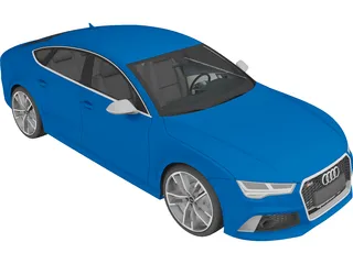 Audi RS7 Sportback (2016) 3D Model