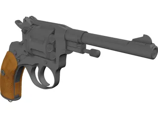 Nagant M1895 3D Model