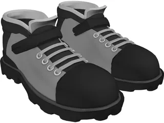 Outdoor Trekking Shoes 3D Model