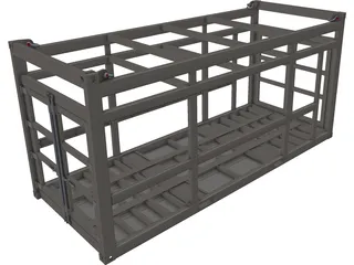 Offshore Container Frame 3D Model