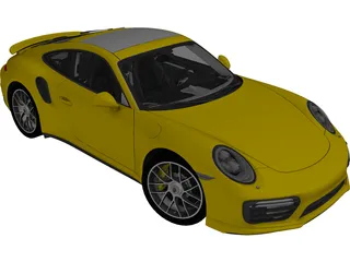 Porsche 911 Turbo S (2016) 3D Model