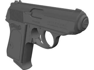 Walter PPK 9mm 3D Model