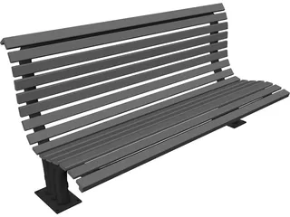 Park Bench 3D Model