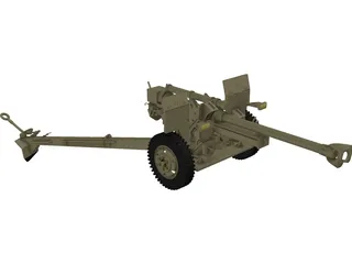 M101A1 Howitzer 3D Model